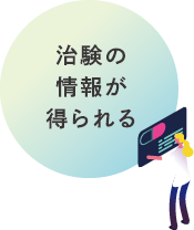 検査を受けて役立つこと３:治験の情報が得られる